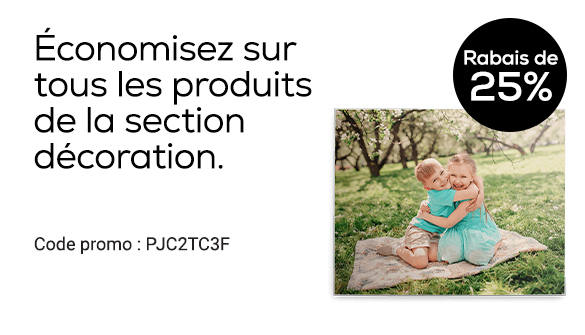 Rabais sur les décorations photo