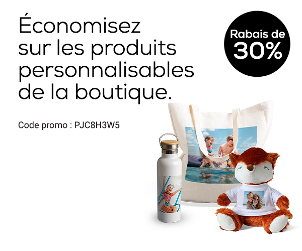Rabais sur les produits de la boutique