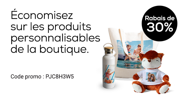 Rabais sur les produits de la boutique