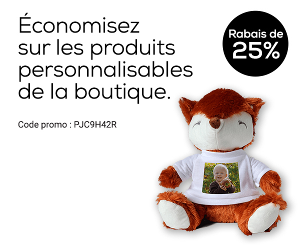 Rabais sur les produits de la boutique