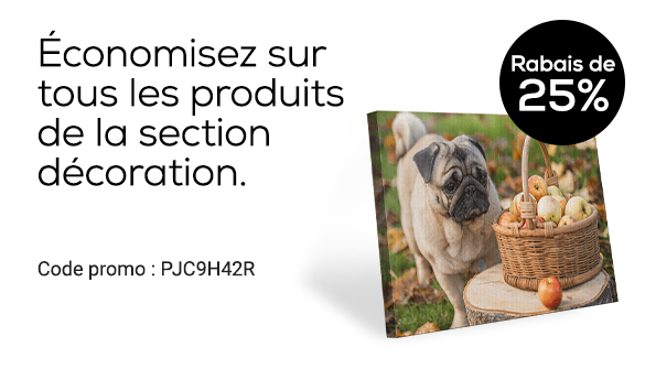 Rabais sur les produits de la boutique