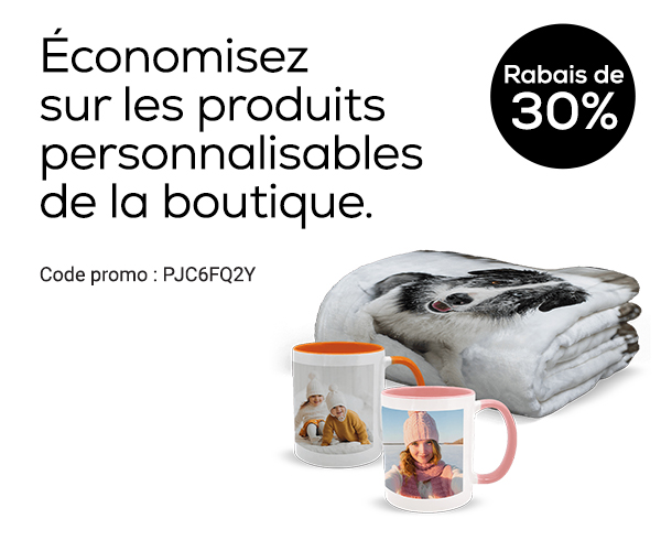 Rabais sur les produits de la boutique