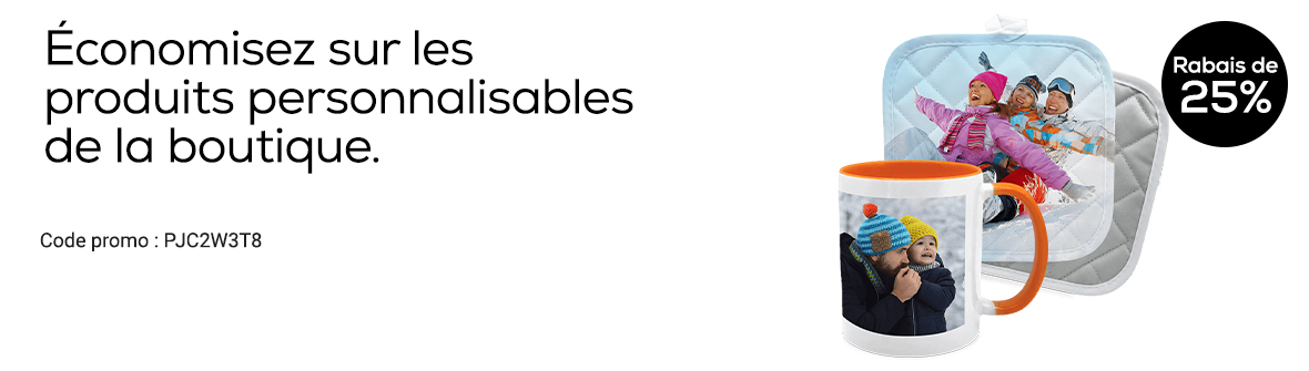 Rabais sur les produits de la boutique