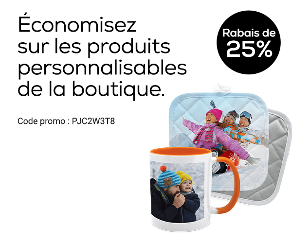 Rabais sur les produits de la boutique