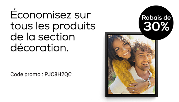 Rabais sur les décorations photo