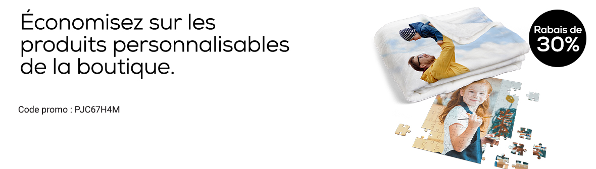 Rabais sur les produits de la boutique