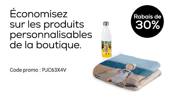 Rabais sur les produits de la boutique