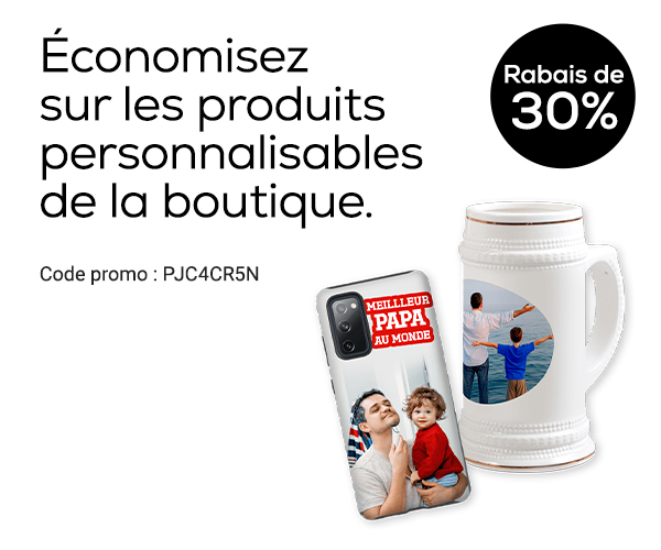Rabais sur les produits de la boutique