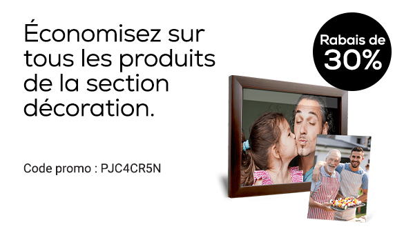 Rabais sur les décorations photo