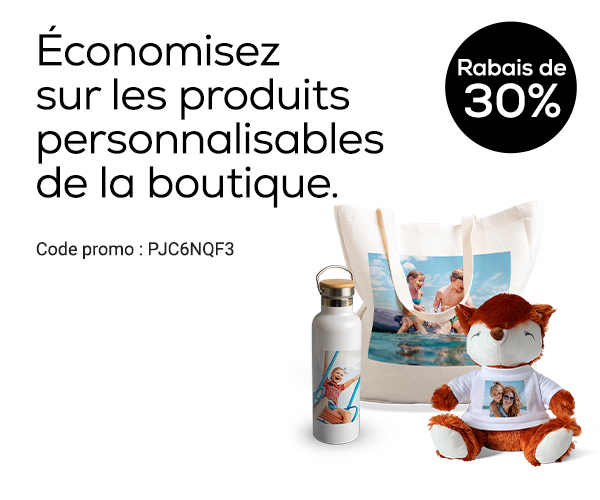 Rabais sur les produits de la boutique