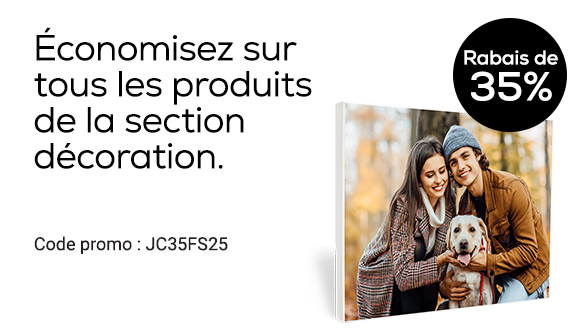 Rabais sur les décorations photo