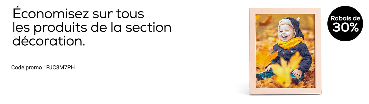 Rabais sur les décorations photo