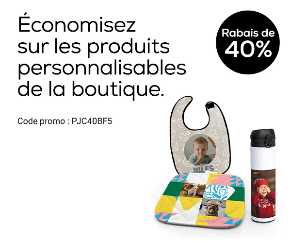 Rabais sur les produits de la boutique