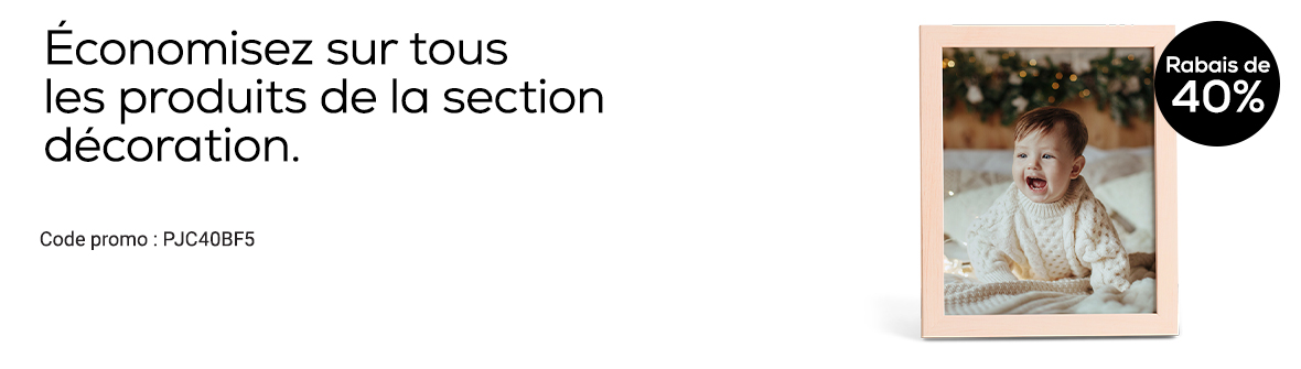 Rabais sur les décorations photo