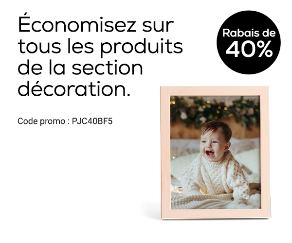 Rabais sur les décorations photo