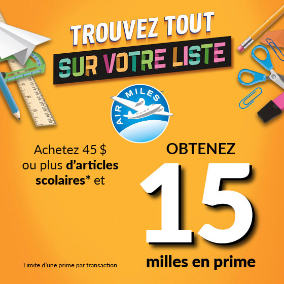 Promotions AIR MILES Jean Coutu