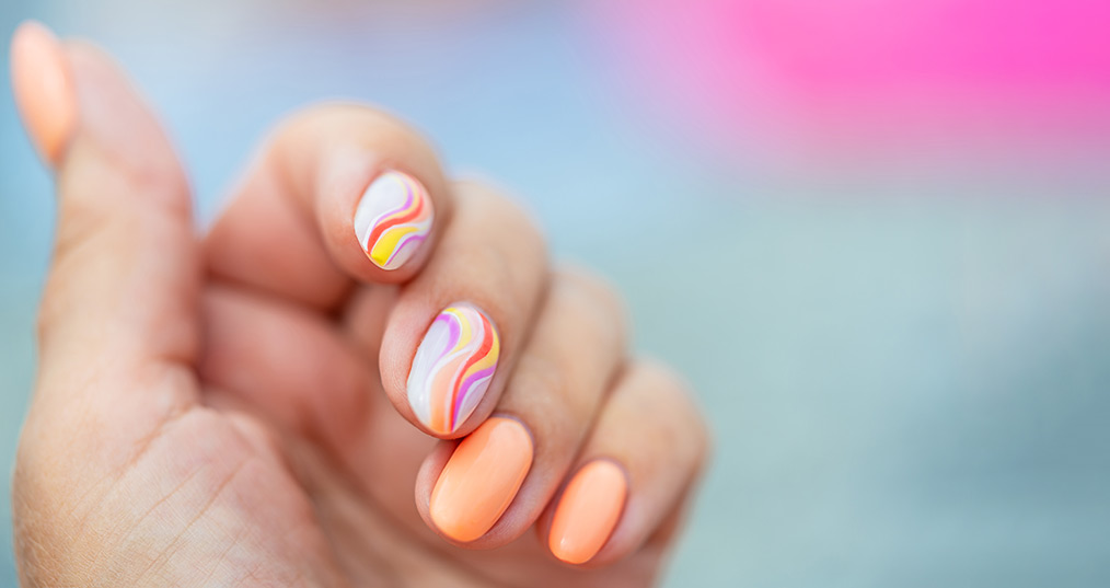 Colourful manicures