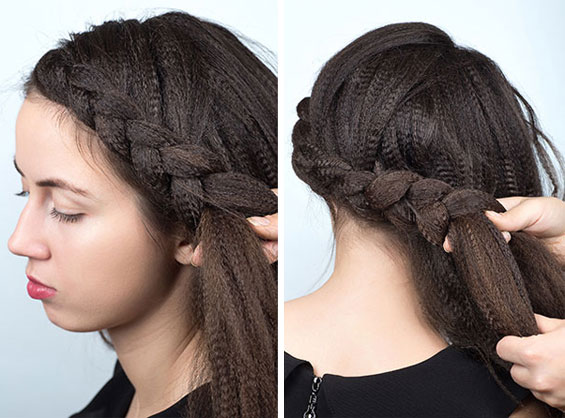 A braided crown 