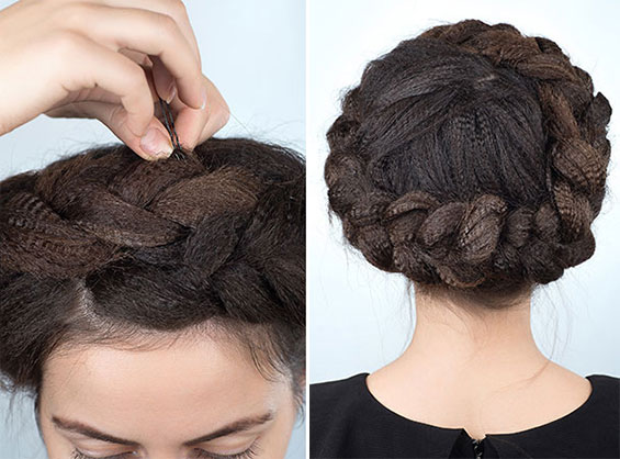 A braided crown 