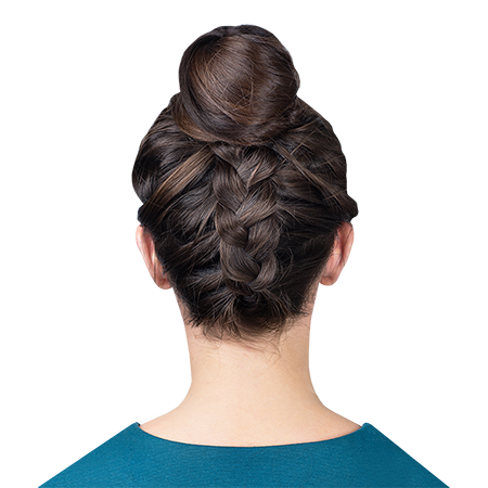 Hairstyle tutorial: reverse braid with bun