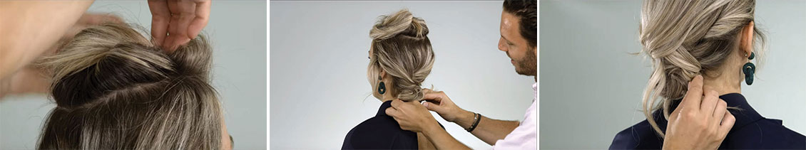 Chignon décontracté