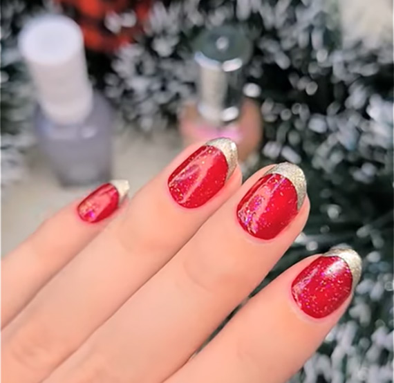 A colourful, festive manicure - Sally Hansen
