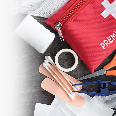 Stock your first aid kit