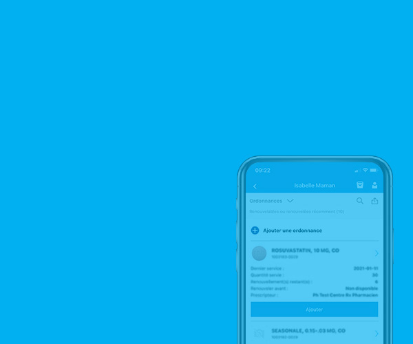 N’OUBLIEZ PAS DE TÉLÉCHARGER VOTRE LISTE DE MÉDICAMENTS!
