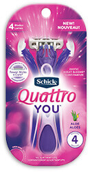 Schick rasoir Quattro You parfum exotic violet blooms