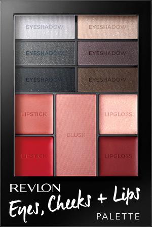 Palettes yeux, joues + lèvres de Revlon