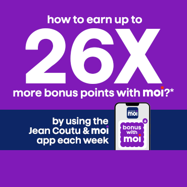 Earn up to 26x more bonus points with moi