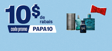 10$ de rabais avec le code promo PAPA10