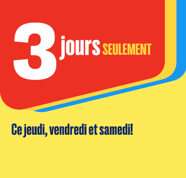 3 jours de dépenses à petits prix