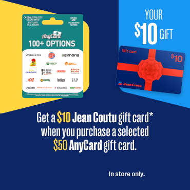 Anycard 50$ pour 40$