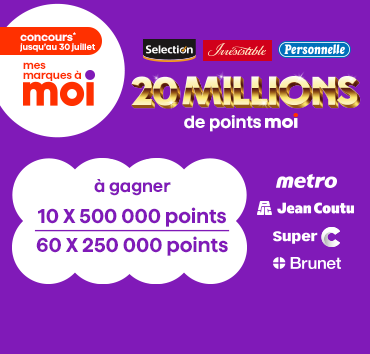 Coupon 2x les points à l’achat de 25$ ou plus de produits d’ici