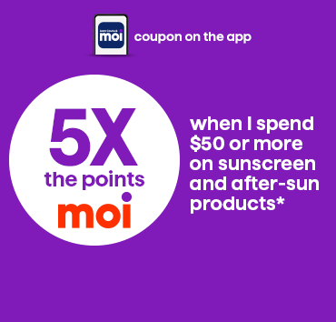 Coupon 5x les points à l’achat de 50$ ou plus de soins solaires
