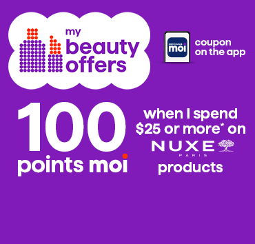 100 pts sur produits NUXE