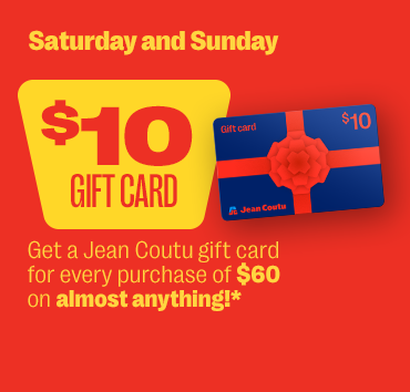 10$ à l’achat de 60$ de presque tout