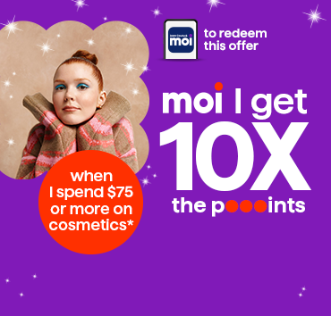 Coupon 10x les points à l’achat de 75$ de cosmétiques
