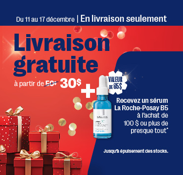 CAA Châle à l’achat de 75$ de cosmétiques à prix régulier