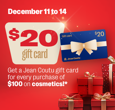 Carte-cadeau de 20$ à l’achat de 100$ de cosmétiques