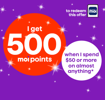 Coupon 500 points à l'achat de 50$ ou plus de presque tout