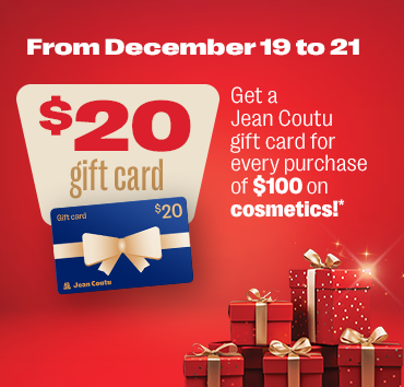 Carte-cadeau de 20$ à l’achat de 100$ de cosmétiques