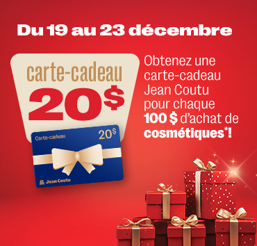 Carte-cadeau de 20$ à l’achat de 100$ de cosmétiques