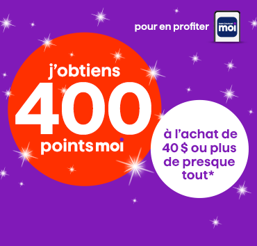 Coupon 500 points à l'achat de 50$ ou plus de presque tout