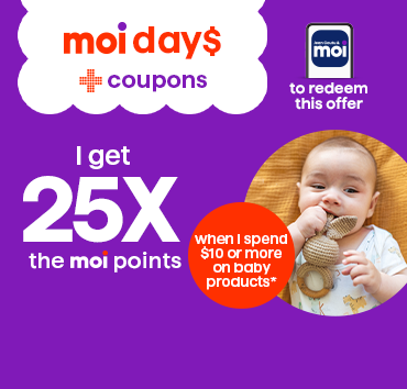 25x les points à l'achat de 10$ ou plus de produits pour bébé 