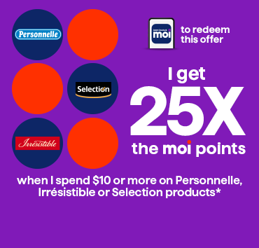 25x les points à l'achat de 10$ ou plus de produits pour bébé 