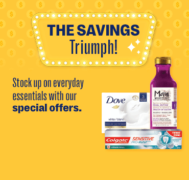 Profitez de nos offres pour faire le plein d'essentiels du quotidien.
