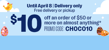 Coupon 10x les points à l'achat de 10$ ou plus de confiseries et articles de Pâques