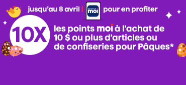 Coupon 10x les points à l'achat de 10$ ou plus de confiseries et articles de Pâques